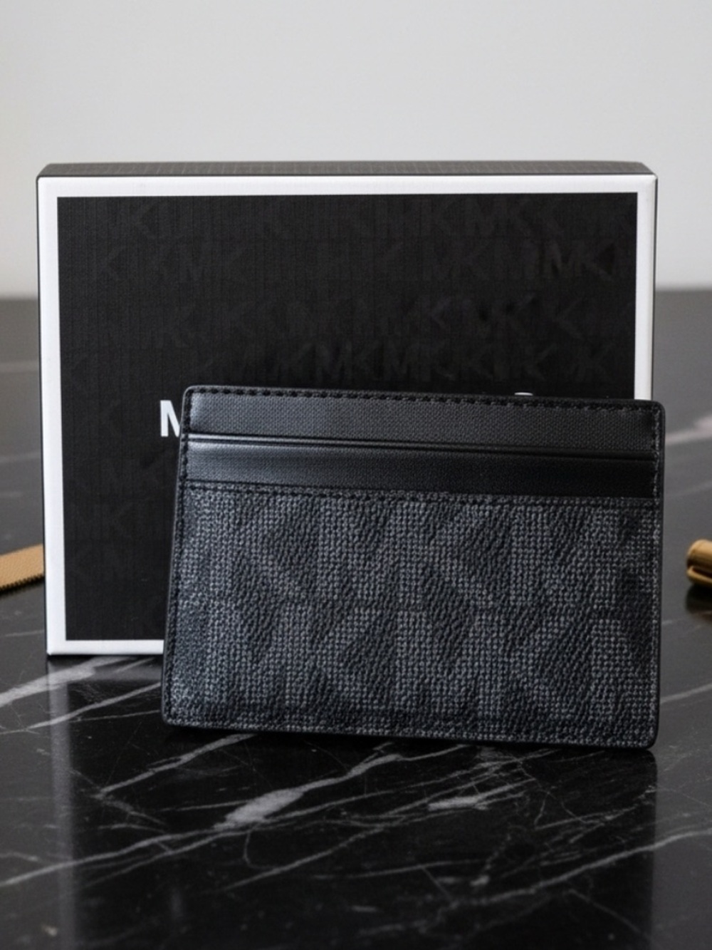 Michael Kors Black Signature Card Case NWOT